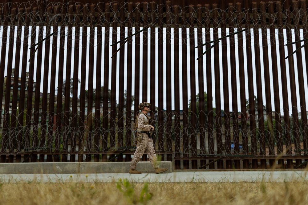 JTF-SB Marine performs routine patrol along Southern Border