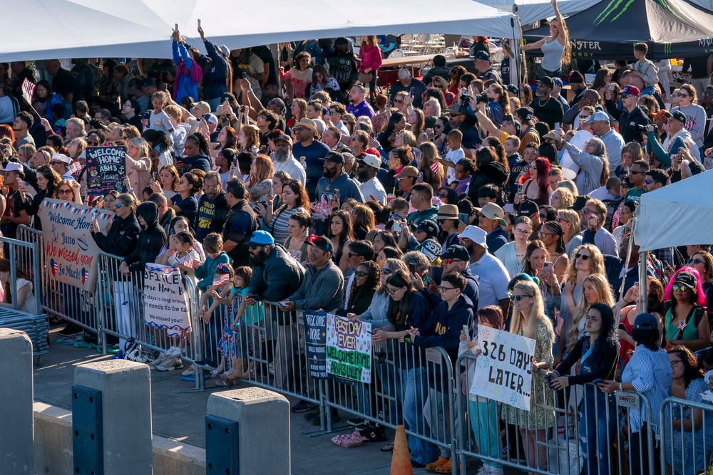 The World’s Largest Aircraft Carrier Returns from Historic 11-Month Deployment