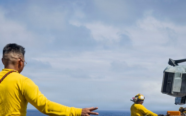 USS Iwo Jima Conducts Tow Tractor Training