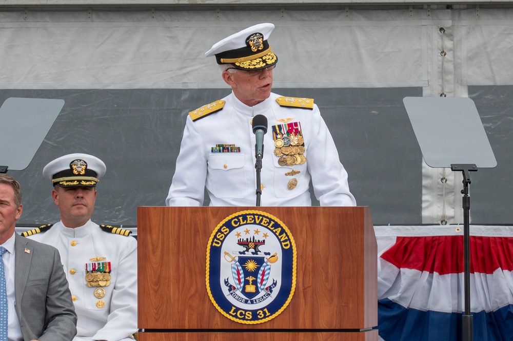 USS Cleveland (LCS 31) commissions in namesake city