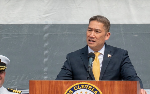 USS Cleveland (LCS 31) commissions in namesake city