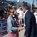 SW, Mrs. Hegseth Welcome Sailors Home