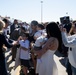 SW, Mrs. Hegseth Welcome Sailors Home