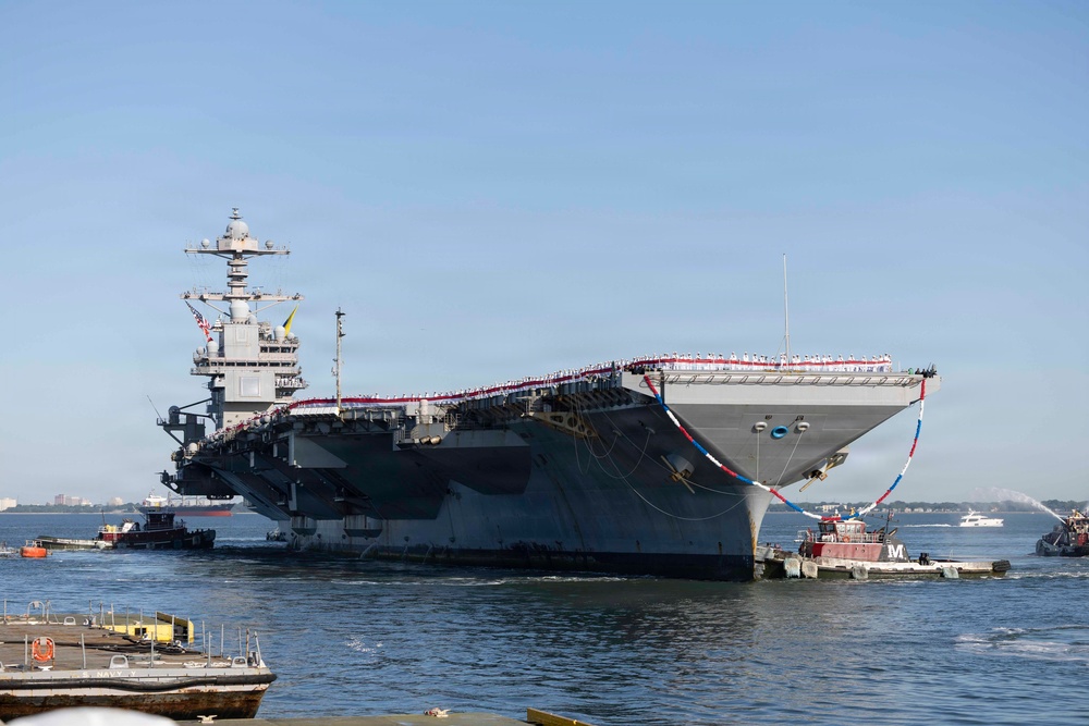 The World's Largest Aircraft Carrier Returns form Historic 11-Month Deployment