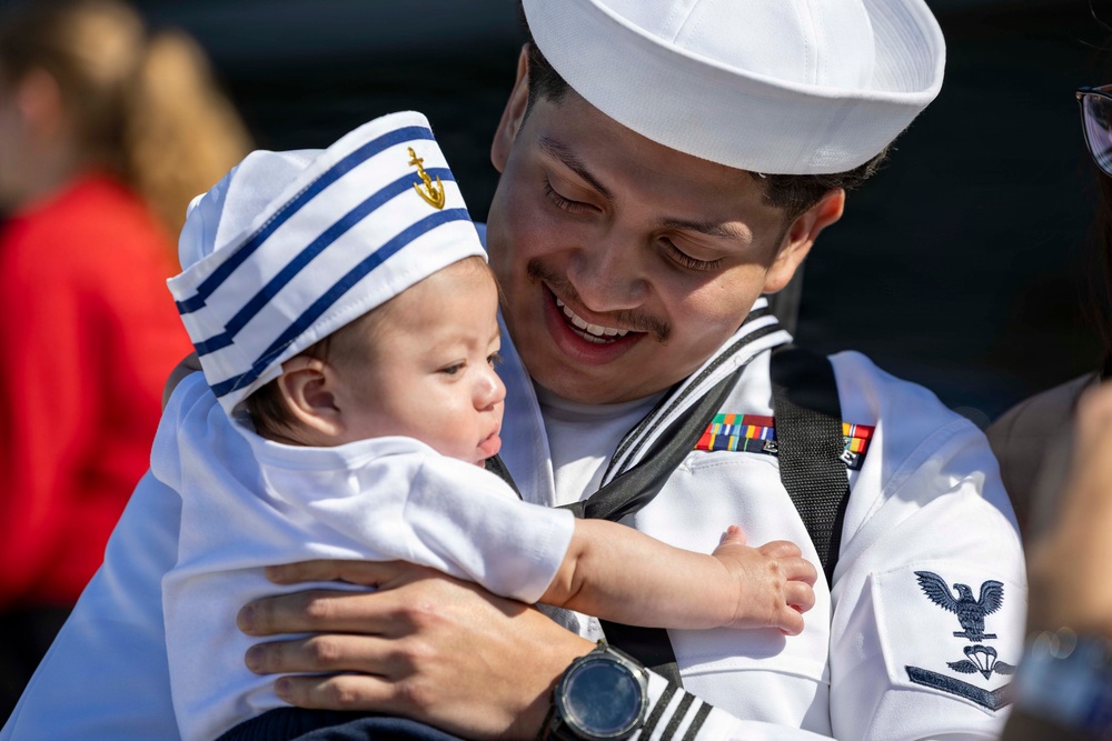 The World's Largest Aircraft Carrier Returns form Historic 11-Month Deployment