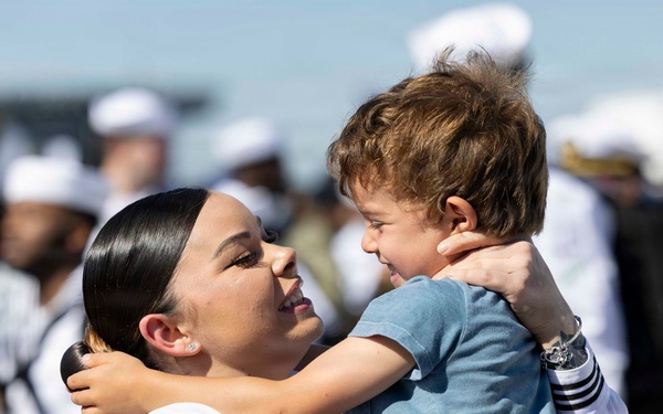 The World's Largest Aircraft Carrier Returns form Historic 11-Month Deployment