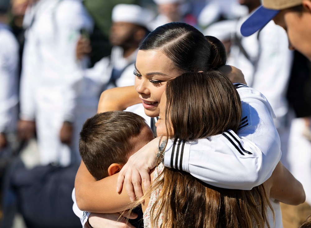The World's Largest Aircraft Carrier Returns form Historic 11-Month Deployment