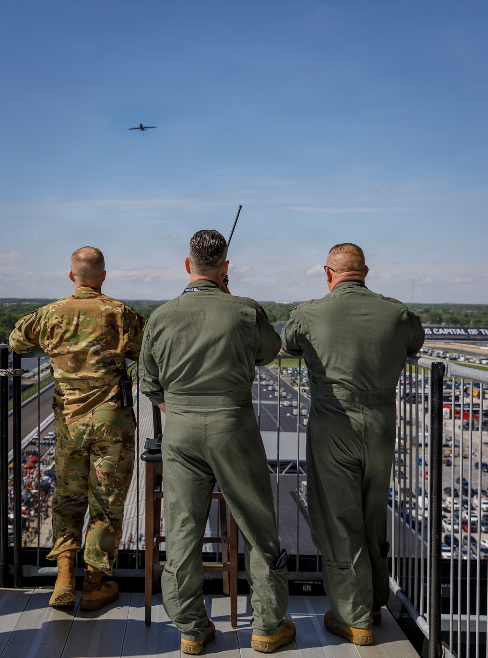 Preparing for a Flyover at Indianapolis Motor Speedway