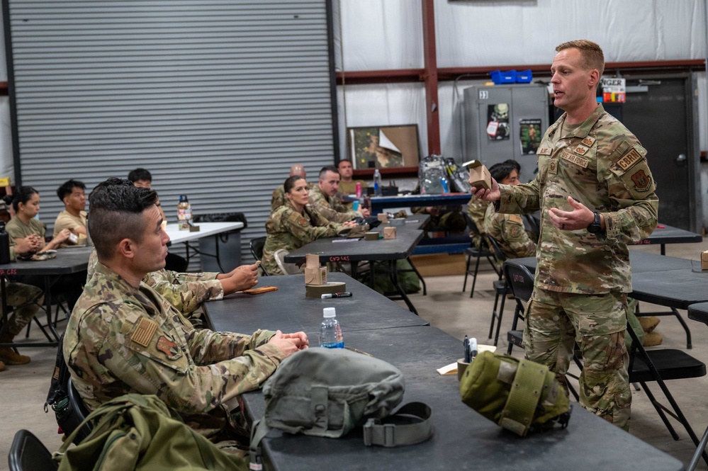 Reserve Airmen participate in CBRN training