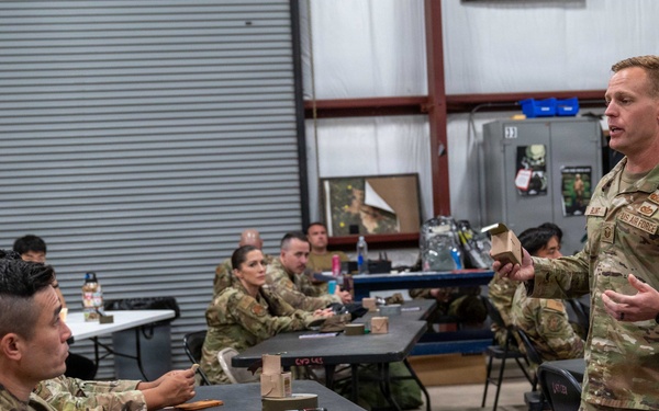 Reserve Airmen participate in CBRN training