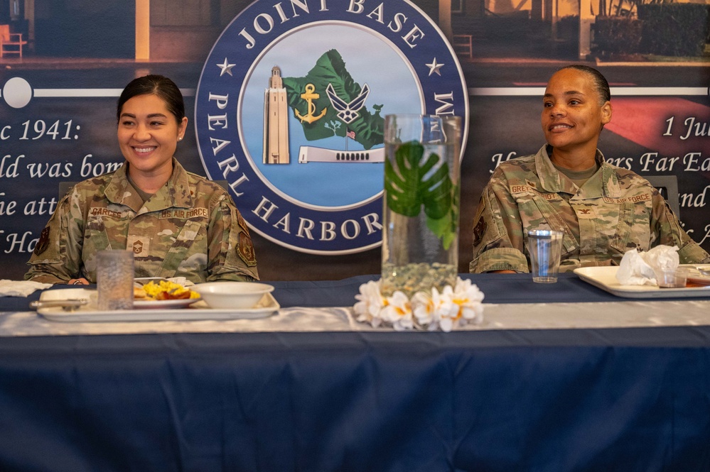 624th RSG leaders host Breakfast with Airmen event