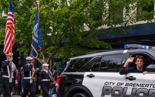 NMRTC Bremerton Color Guard Leads Armed Forces Day Parade