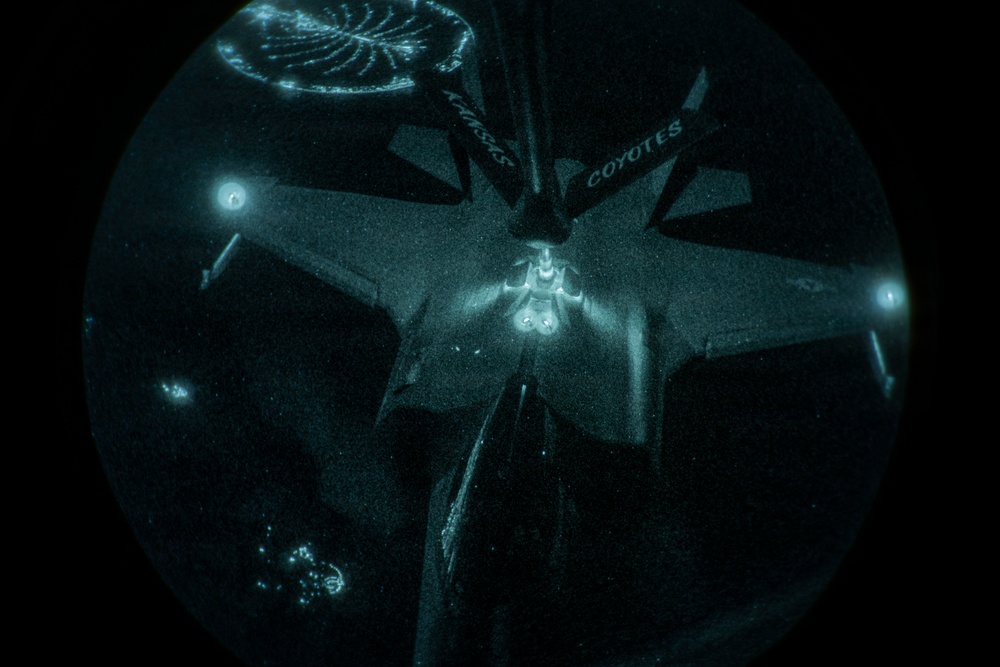 KC-135 Stratotanker fuels F-35 Lightning II