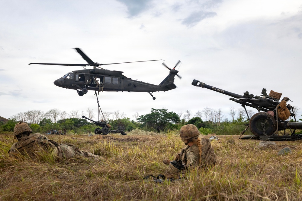 Salaknib 2026: Task Force Saber and 25th Infantry Division Artillery (DIVARTY) conduct Sling Load Operations