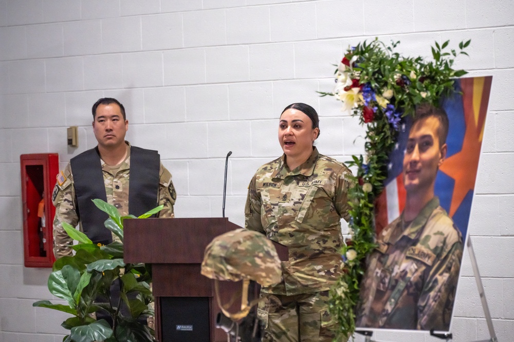 Memorial Service Held for 198th RSG Soldier