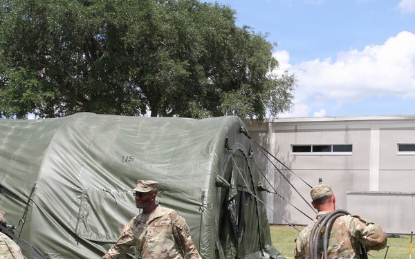 Headquarters and Headquarters Battery of the 164th ADA BDE establish AMDPCS