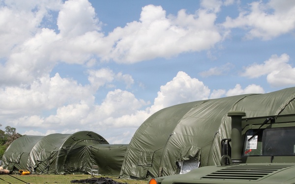 Headquarters and Headquarters Battery of the 164th ADA BDE establish AMDPCS