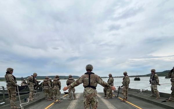 Army Reserve engineers play key role in river crossing mission