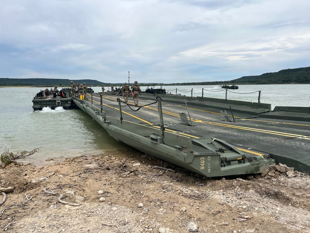Army Reserve engineers play key role in river crossing mission