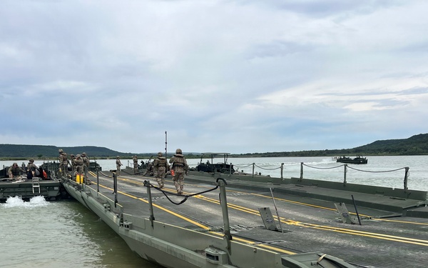 Army Reserve engineers play key role in river crossing mission