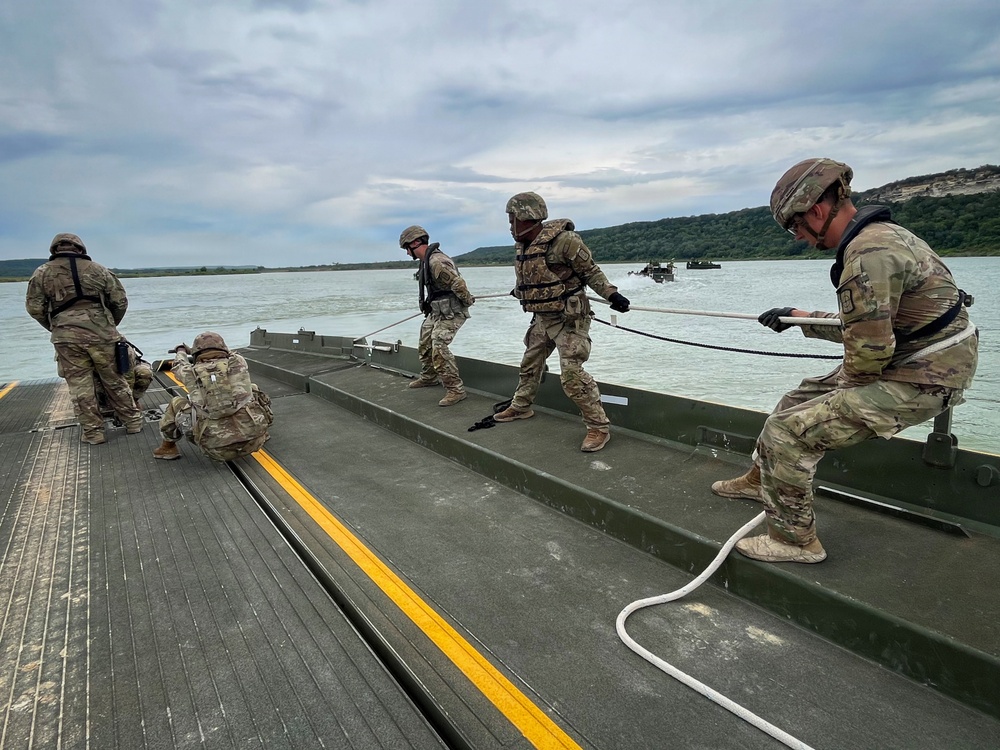 Army Reserve engineers play key role in river crossing mission