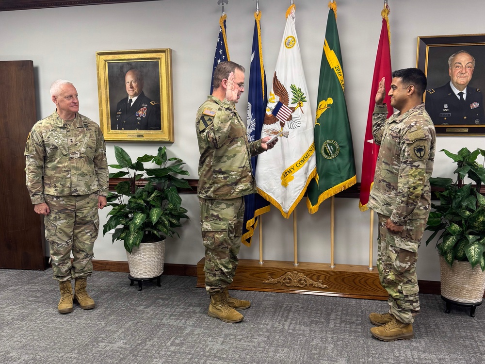 2LT Pratik Das Swear in Ceremony