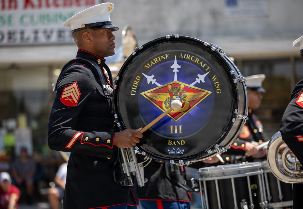 U.S. Marine plays drum at TAFDA26
