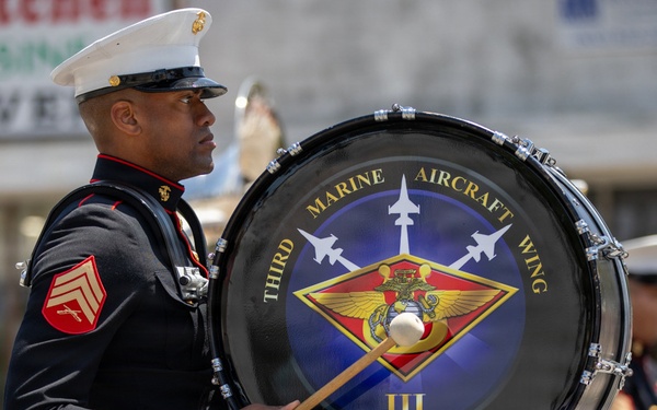 U.S. Marine plays drum at TAFDA26
