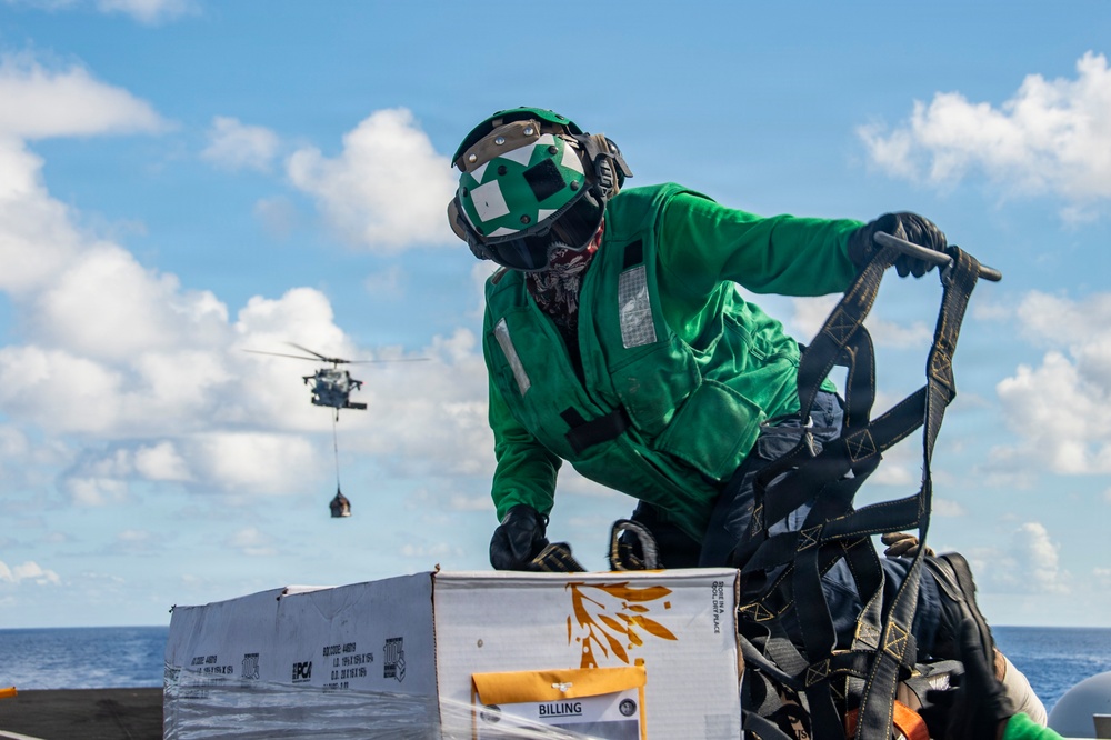 Nimitz Conducts a Replenishment-at-Sea