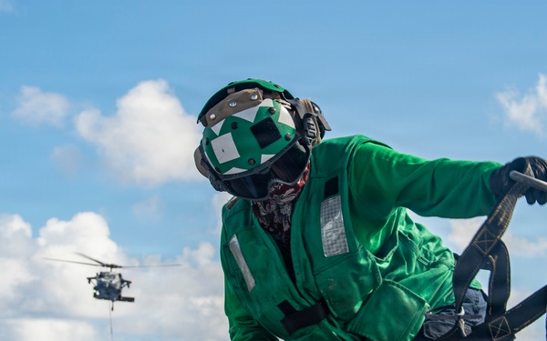 Nimitz Conducts a Replenishment-at-Sea