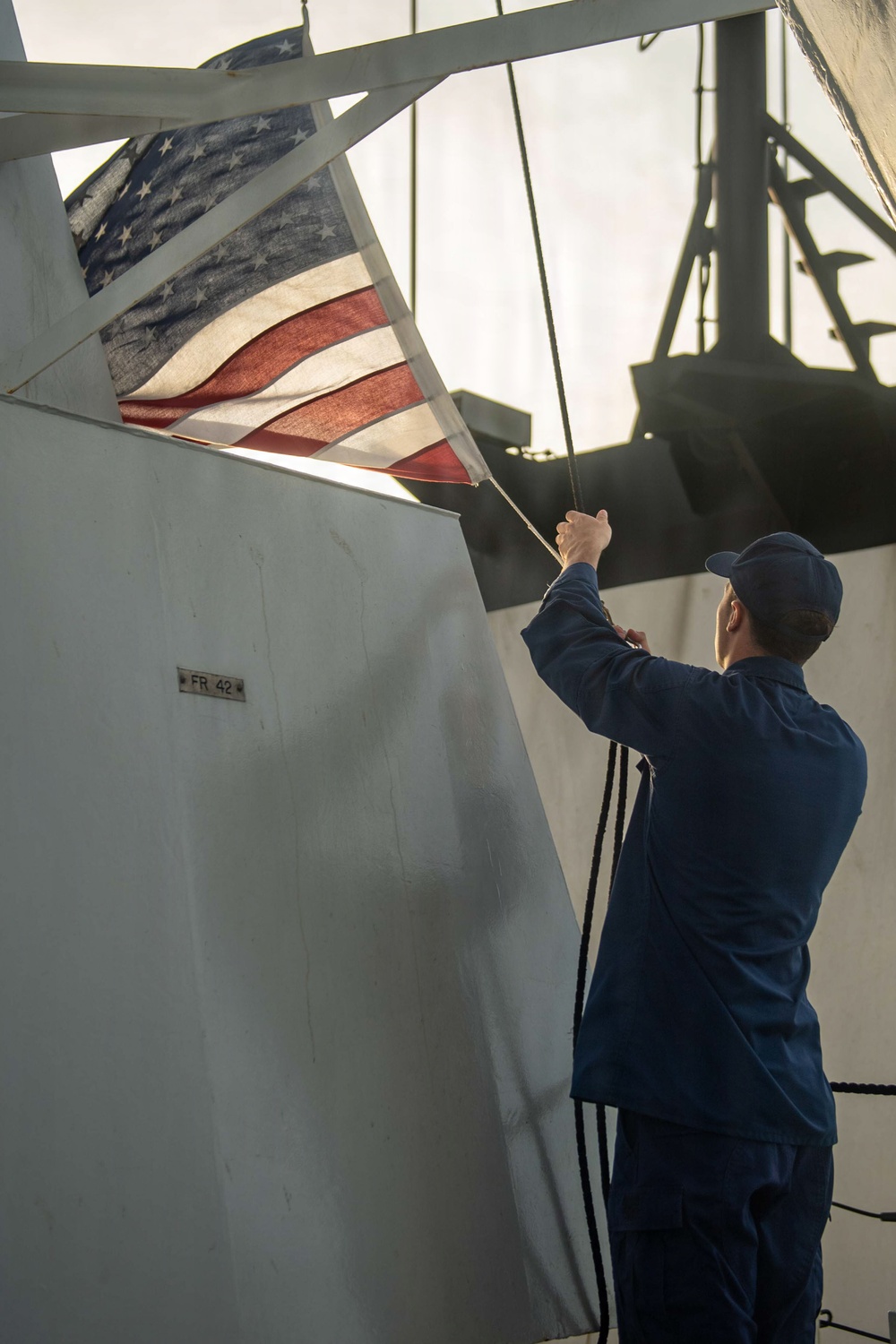 USCGC Midgett (WMSL 757) departs Naval Base Guam