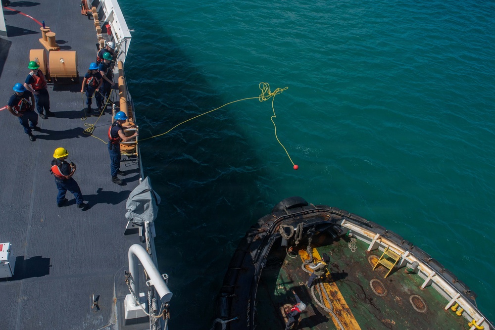 USCGC Midgett (WMSL 757) arrives at Naval Base Guam for scheduled port visit