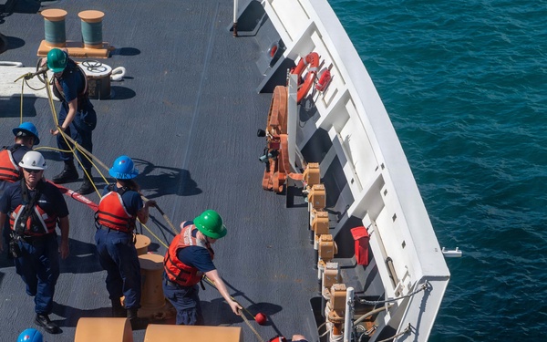 USCGC Midgett (WMSL 757) arrives at Naval Base Guam for scheduled port visit