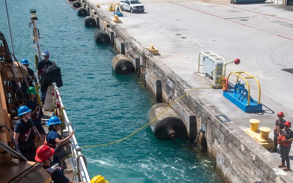 USCGC Midgett (WMSL 757) arrives at Naval Base Guam for scheduled port visit