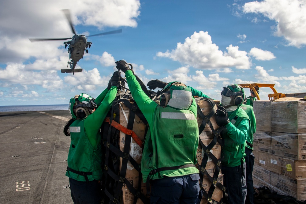 Nimitz Conducts a Replenishment-at-Sea