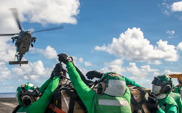 Nimitz Conducts a Replenishment-at-Sea