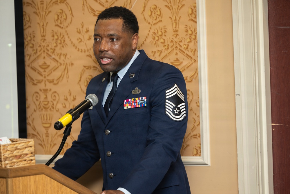 Chief Master Sgt. Dumas Promotion