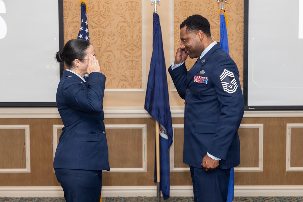 Chief Master Sgt. Dumas Promotion