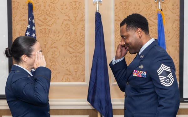 Chief Master Sgt. Dumas Promotion