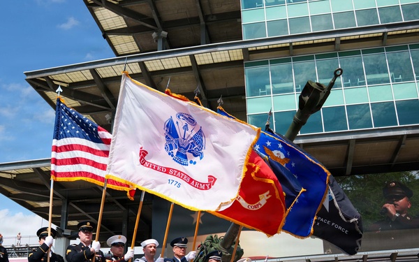 Joint enlistment ceremony honors America’s 250th birthday during Armed Forces Day weekend at Indianapolis Motor Speedway