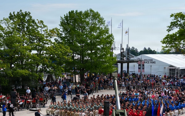 Joint enlistment ceremony honors America’s 250th birthday during Armed Forces Day weekend at Indianapolis Motor Speedway