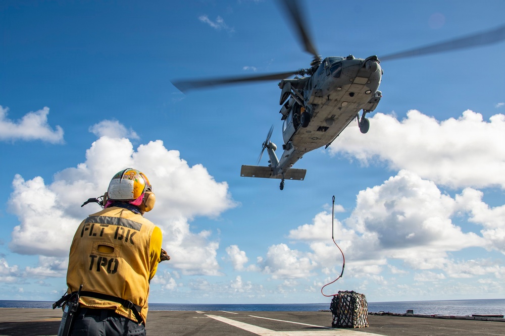 Nimitz Conducts a Replenishment-at-Sea