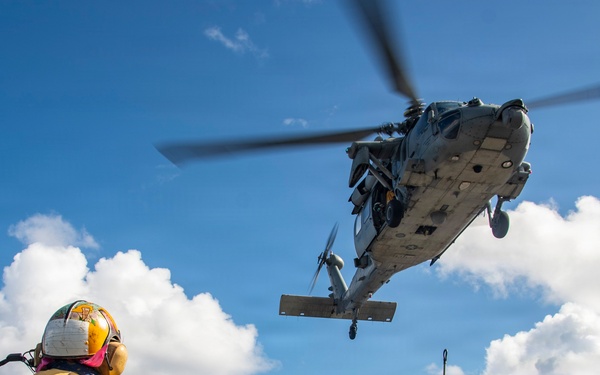 Nimitz Conducts a Replenishment-at-Sea