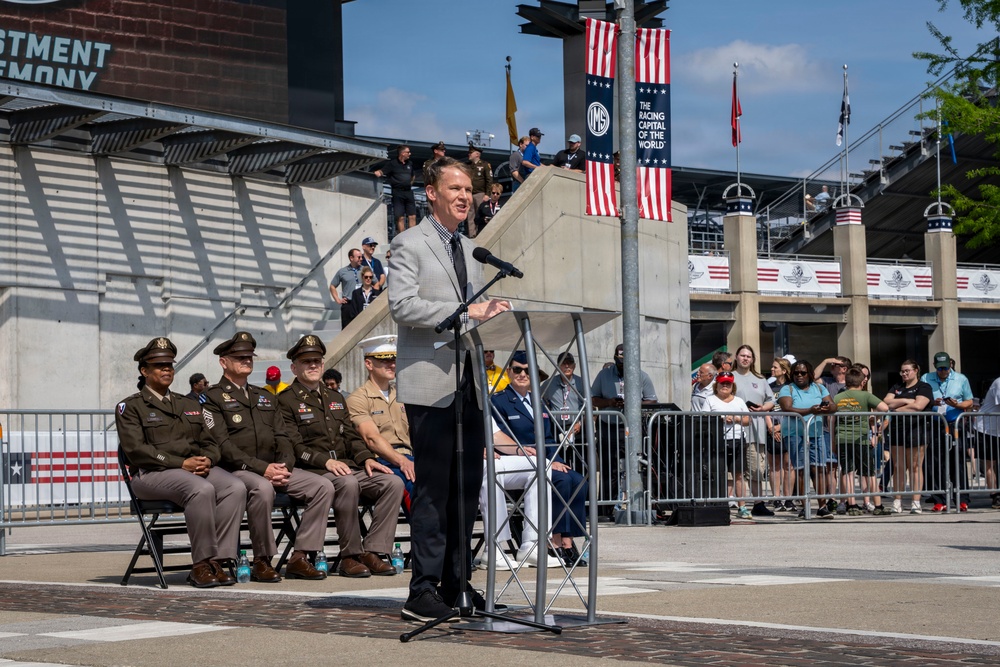 Joint enlistment ceremony honors America’s 250th birthday during Armed Forces Day weekend at Indianapolis Motor Speedway