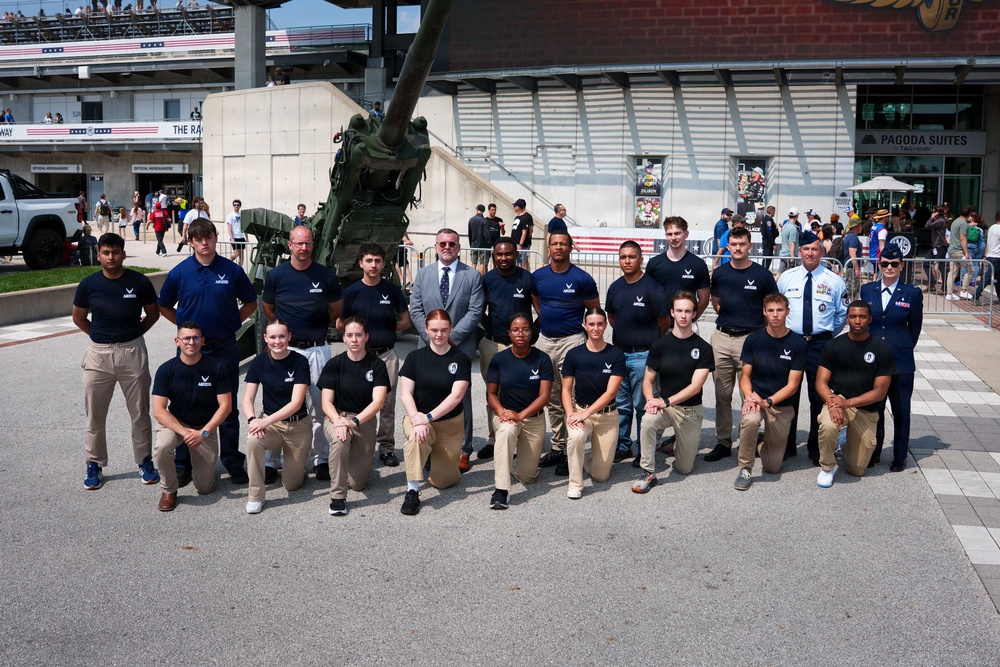 Joint enlistment ceremony honors America’s 250th birthday during Armed Forces Day weekend at Indianapolis Motor Speedway