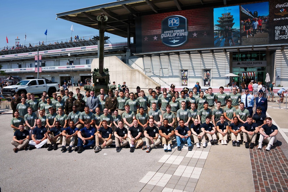 Joint enlistment ceremony honors America’s 250th birthday during Armed Forces Day weekend at Indianapolis Motor Speedway