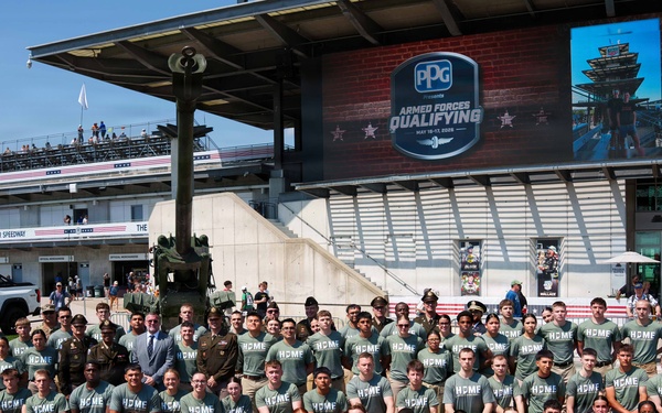 Joint enlistment ceremony honors America’s 250th birthday during Armed Forces Day weekend at Indianapolis Motor Speedway
