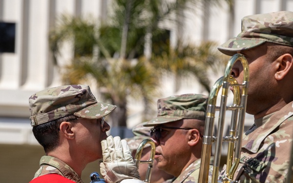 Military Musical Tradition here in Torrance, California.