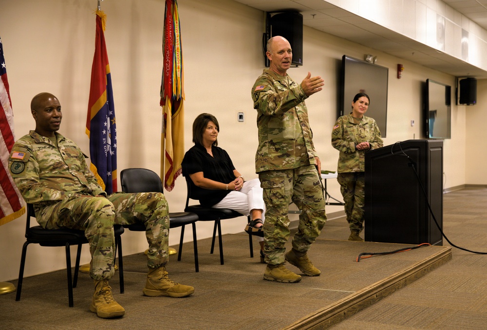 184th Expeditionary Sustainment Command, MSARNG, Promotion Ceremony of Sgt. Maj. Michael White