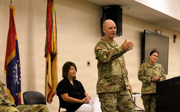 184th Expeditionary Sustainment Command, MSARNG, Promotion Ceremony of Sgt. Maj. Michael White